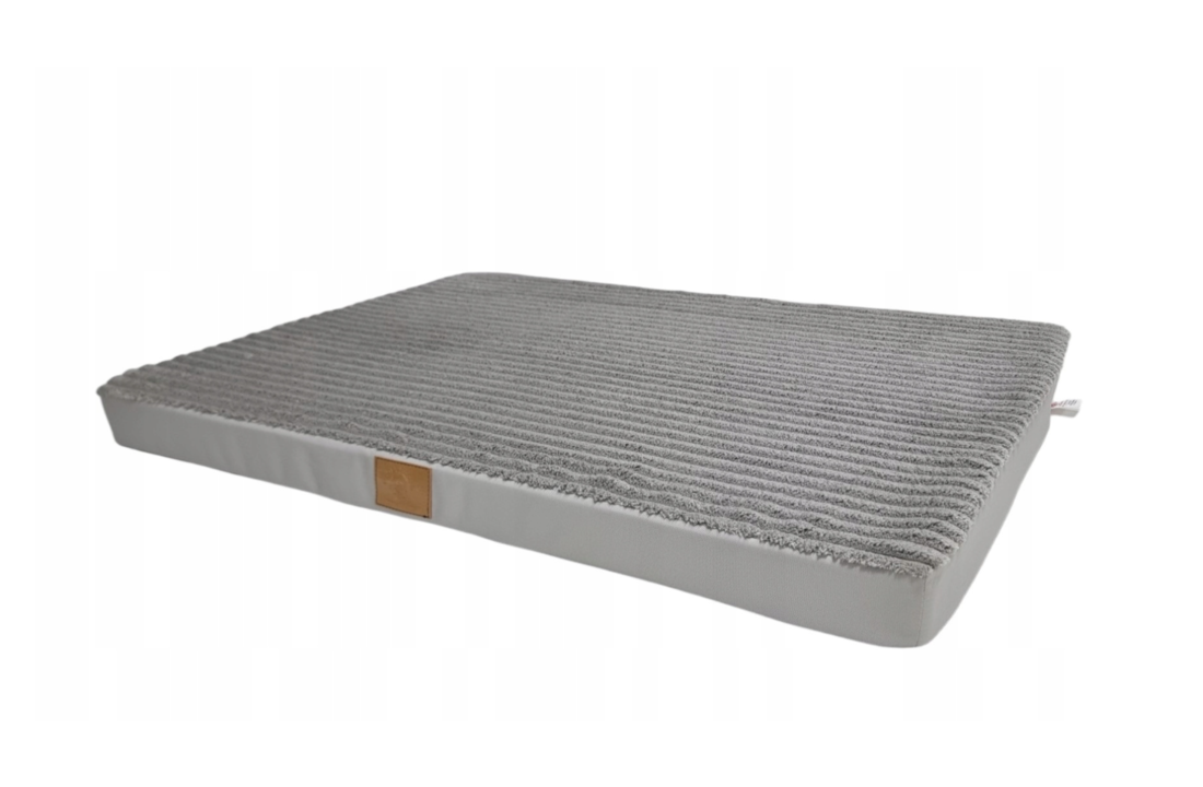 Hondenkussen groot - 100x70x7 cm - hondenbed - grijs corduroy