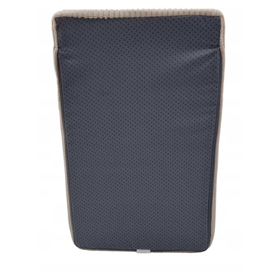 Hondentrap - 3 treden – corduroy – 30 cm hoog – donkergrijs