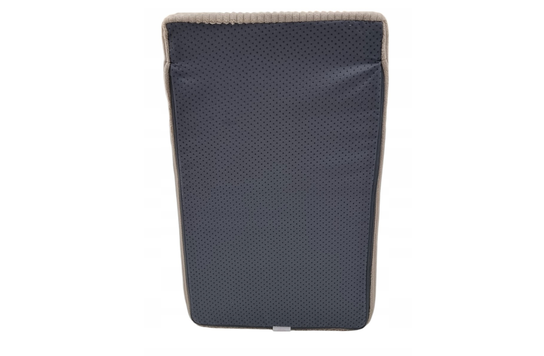 Hondentrap – 3 treden – corduroy – 30 cm hoog – lichtgrijs