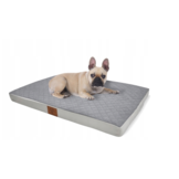 Hondenkussen - 80x60x7 cm - lichtgrijs - hondenbed