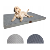 Hondenkussen - 80x60x7 cm - lichtgrijs - hondenbed