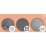 Hondenkussen - 80x60x7 cm - donkergrijs - hondenbed