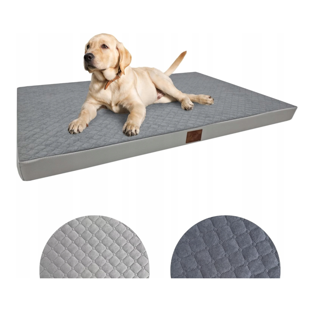 MyBestBuddy Hondenkussen, Orthopedisch, Met 3 Cm Volledig Schuimkern Grijs 120 X 80 Cm Xxl Hondenmat Stoffen Overtrek Wasbaar Op 40 C Allergievriendelijk Hondenbed Voor Zeer Grote Honden 652590290