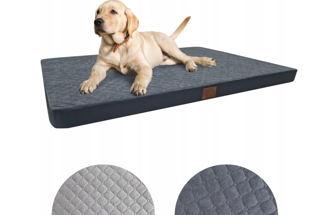 Hondenkussen XXL - 120x80x7 cm - hondenbed - donkergrijs