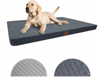 Hondenkussen XXL - 120x80x7 cm - hondenbed - donkergrijs