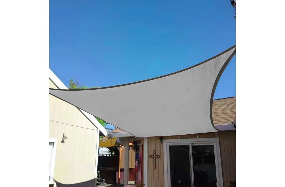 Schaduwdoek waterdicht - 3x3 meter - grijs - UV-bestendig