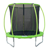 Trampoline 244 cm rond - met veiligheidsnet – groen/zwart