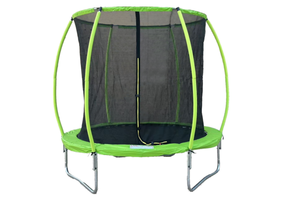 Trampoline 305 cm rond - met veiligheidsnet – groen/zwart