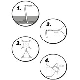 Schaduwdoek - zonnedoek - vierkant - 5x5 m - beige