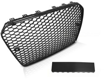 Grill geschikt voor AUDI A5 2011-2016 RS5 stijl - glanzend zwart