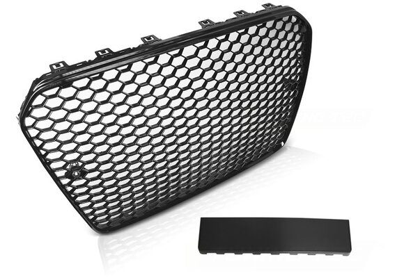 Grill geschikt voor AUDI A5 2011-2016 RS5 stijl - glanzend zwart