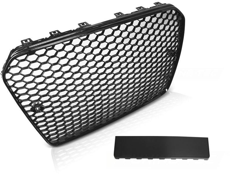 Grill voor AUDI A5 2011-2016 RS5 stijl - glanzend zwart