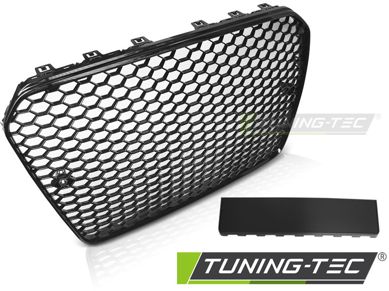 Grill voor AUDI A5 2011-2016 RS5 stijl - glanzend zwart