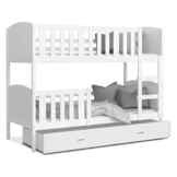 Stapelbed-kind-200x90cm-wit-inclusief matrassen