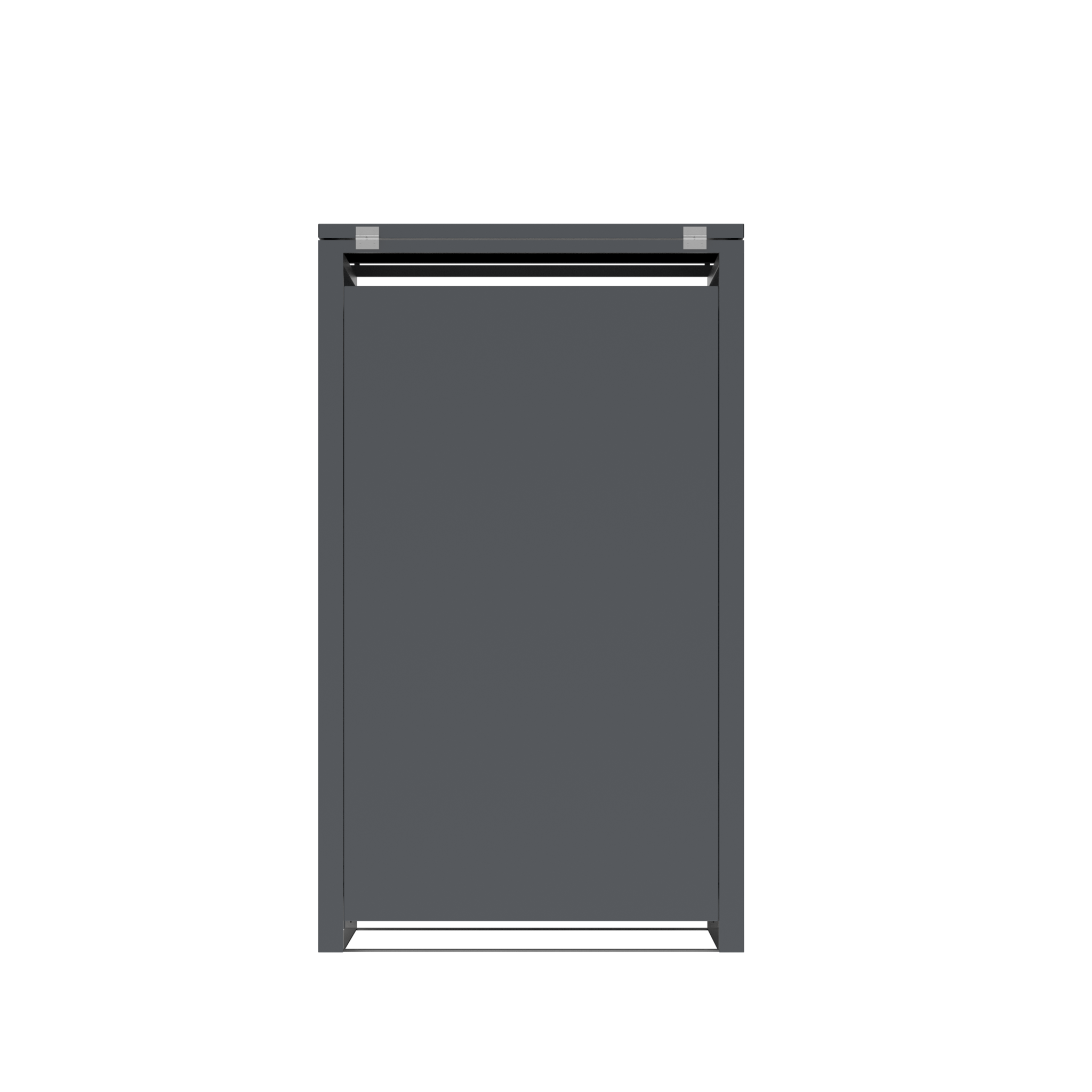 Container ombouw voor 1 container - staal - houtlook antraciet