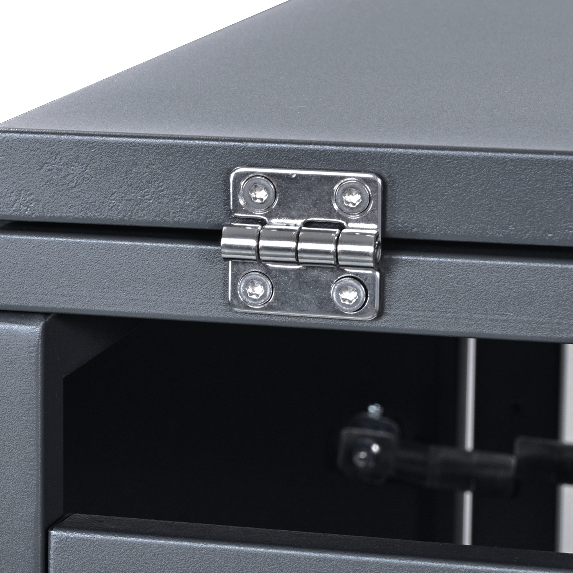 Container ombouw voor 1 container - staal - houtlook antraciet