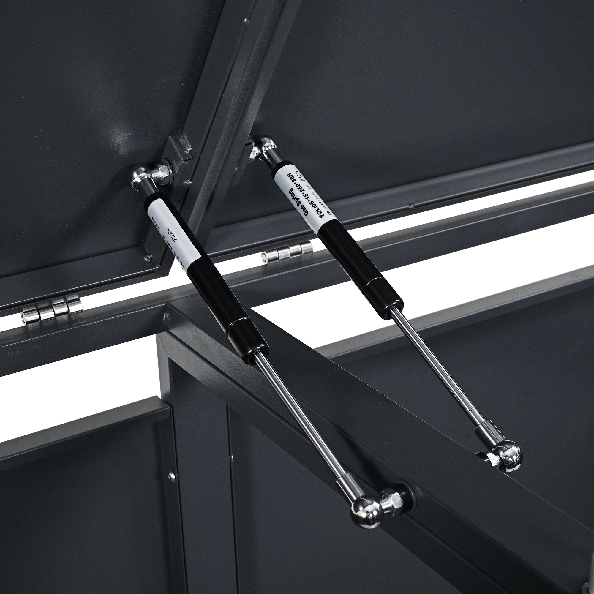 Container ombouw - 3 containers - staal - houtlook antraciet