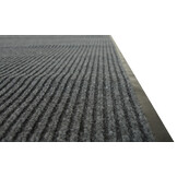 Droogloopmat - donkergrijs - 120 x 180 cm – geribbelde deurmat