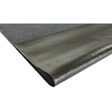 Droogloopmat - donkergrijs - 120 x 180 cm – geribbelde deurmat
