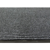 Droogloopmat - donkergrijs - 120 x 180 cm – geribbelde deurmat