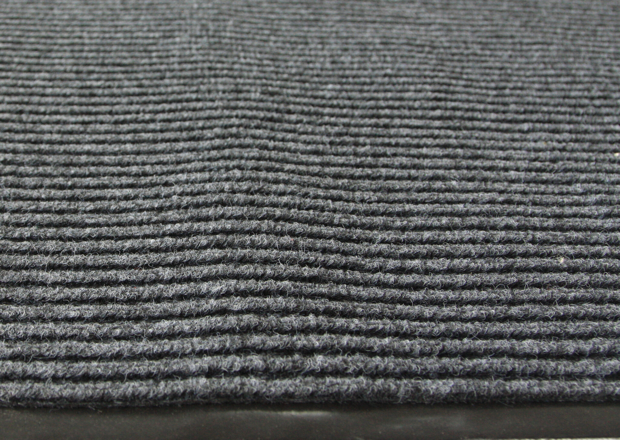 Droogloopmat - donkergrijs - 120 x 180 cm – geribbelde deurmat