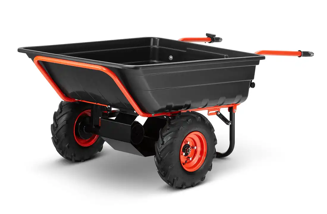 Elektrische kruiwagen - 300L - 300 kg hefvermogen - zwart