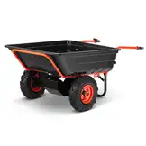 Elektrische kruiwagen - 300L - 300 kg hefvermogen - zwart