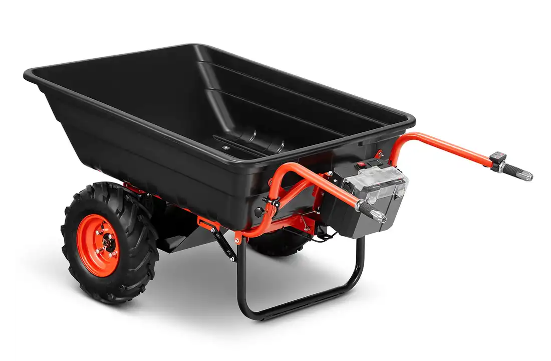 Elektrische kruiwagen - 300L - 300 kg hefvermogen - zwart