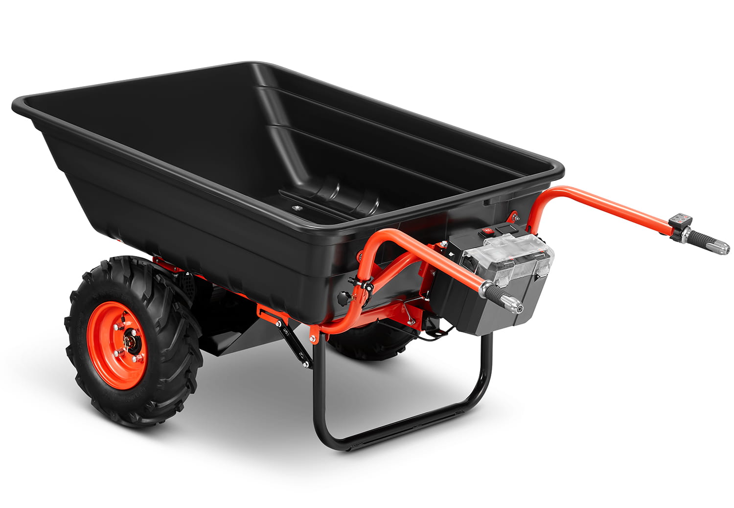 Elektrische kruiwagen - 300L - 300 kg hefvermogen - zwart