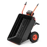 Elektrische kruiwagen - 300L - 300 kg hefvermogen - zwart