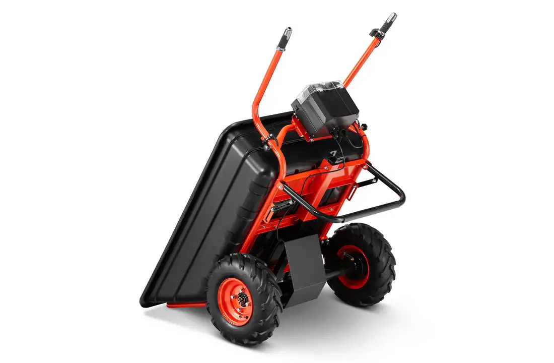 Elektrische kruiwagen - 300L - 300 kg hefvermogen - zwart