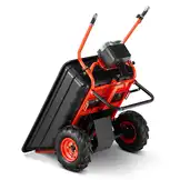 Elektrische kruiwagen - 300L - 300 kg hefvermogen - zwart