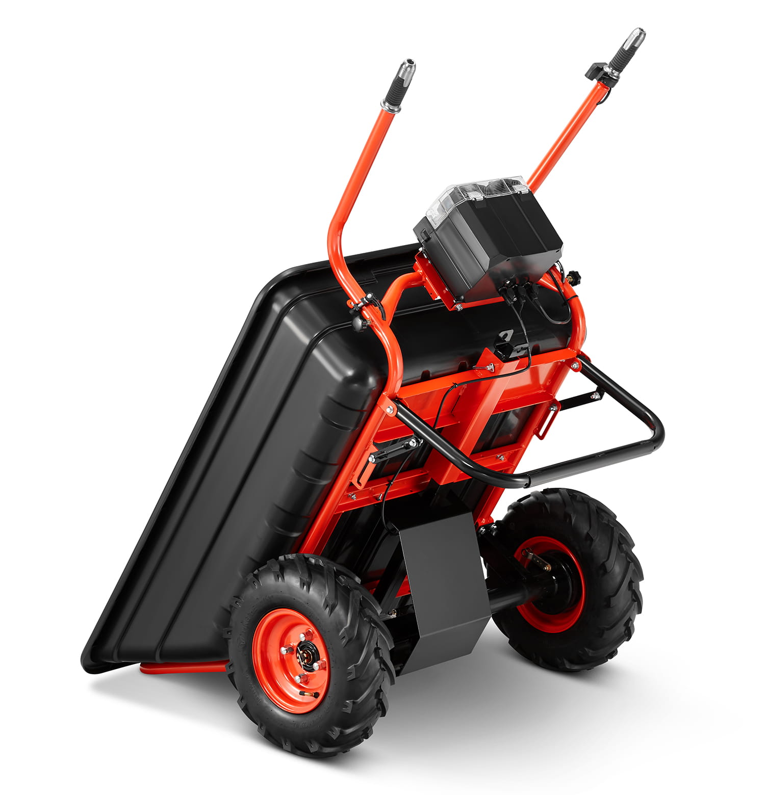 Elektrische kruiwagen - 300L - 300 kg hefvermogen - zwart