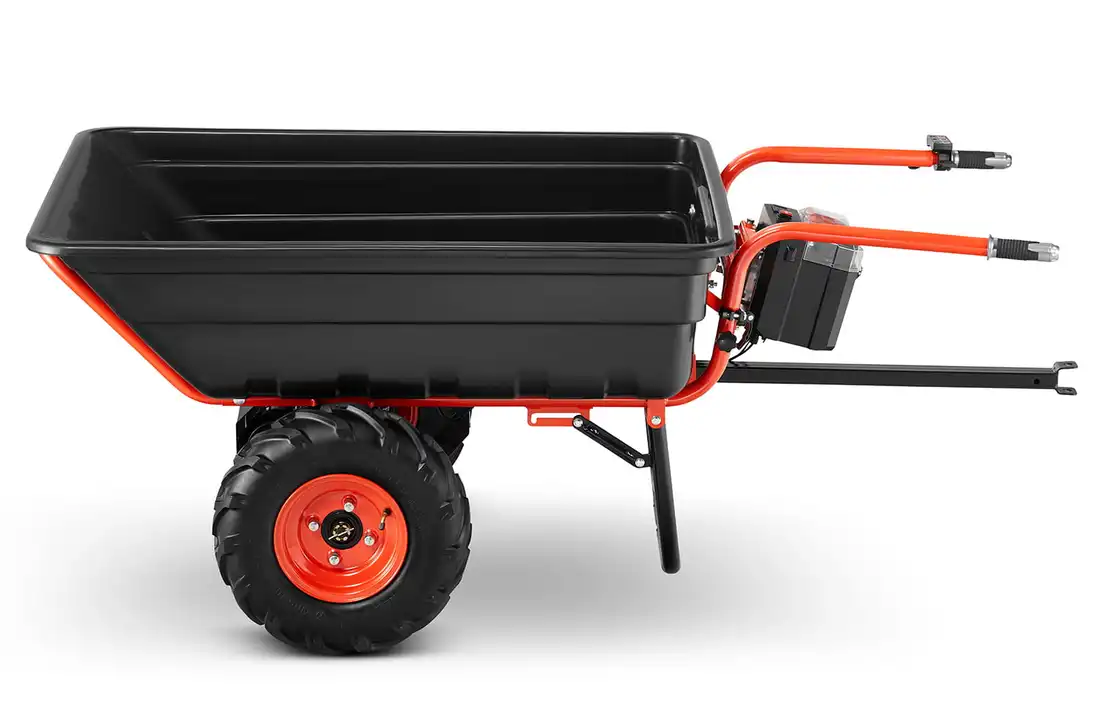 Elektrische kruiwagen - 300L - 300 kg hefvermogen - zwart