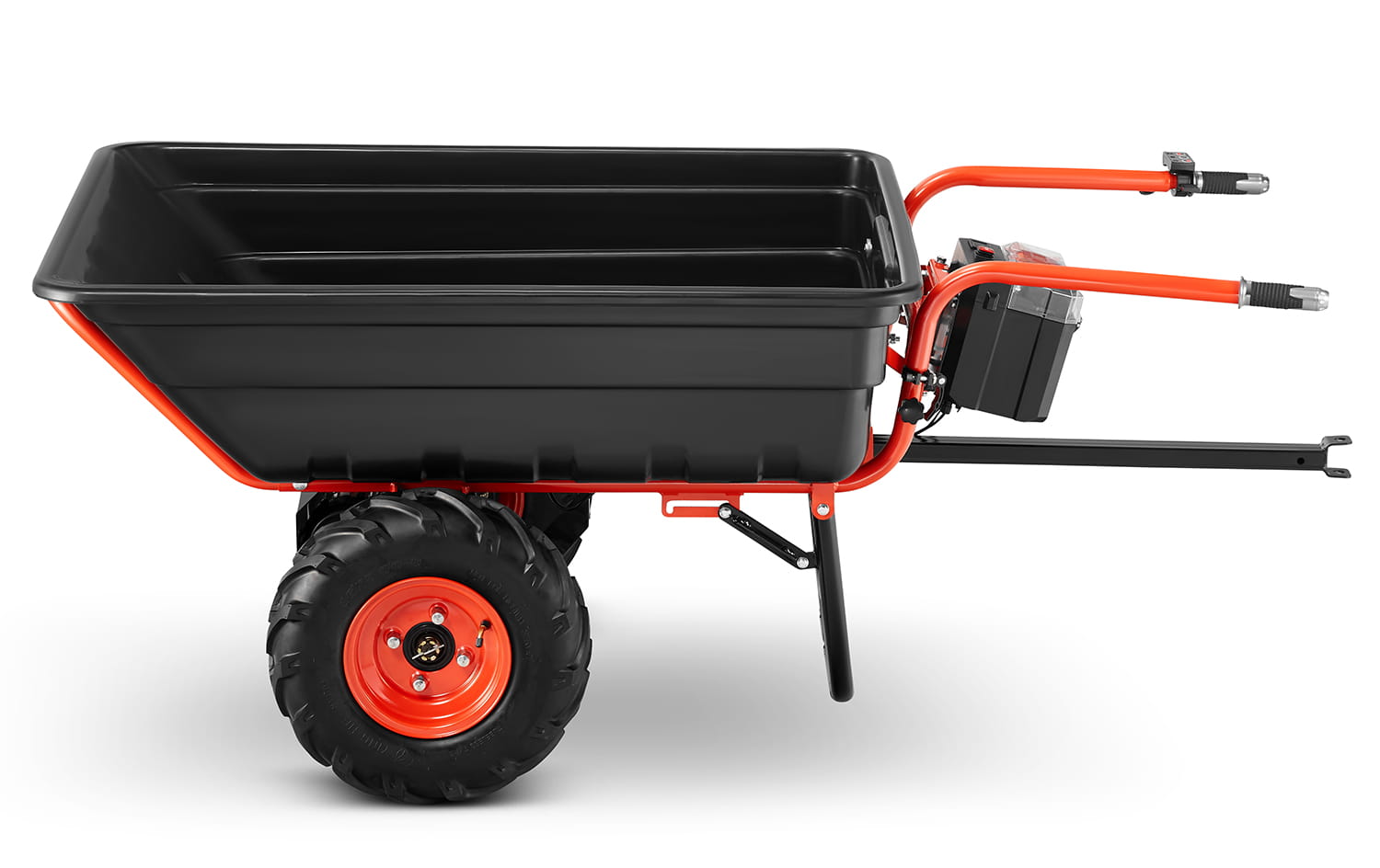 Elektrische kruiwagen - 300L - 300 kg hefvermogen - zwart