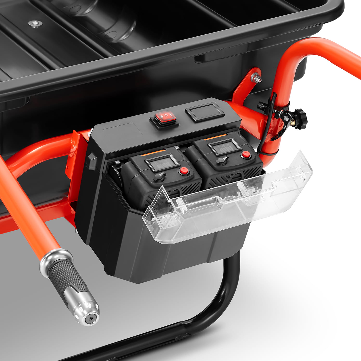 Elektrische kruiwagen - 300L - 300 kg hefvermogen - zwart