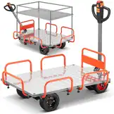 Elektrische plateauwagen - 140x85 cm - tot 400 kg - 400W