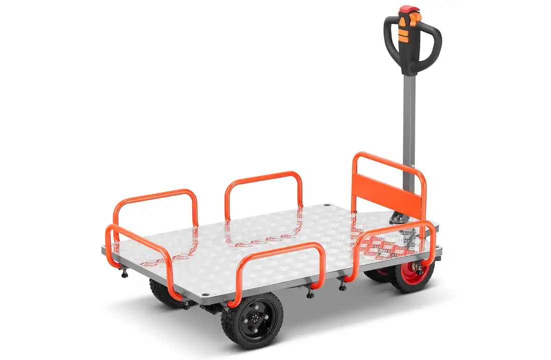 Elektrische plateauwagen - 140x85 cm - tot 400 kg - 400W