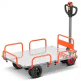 Elektrische plateauwagen - 140x85 cm - tot 400 kg - 400W