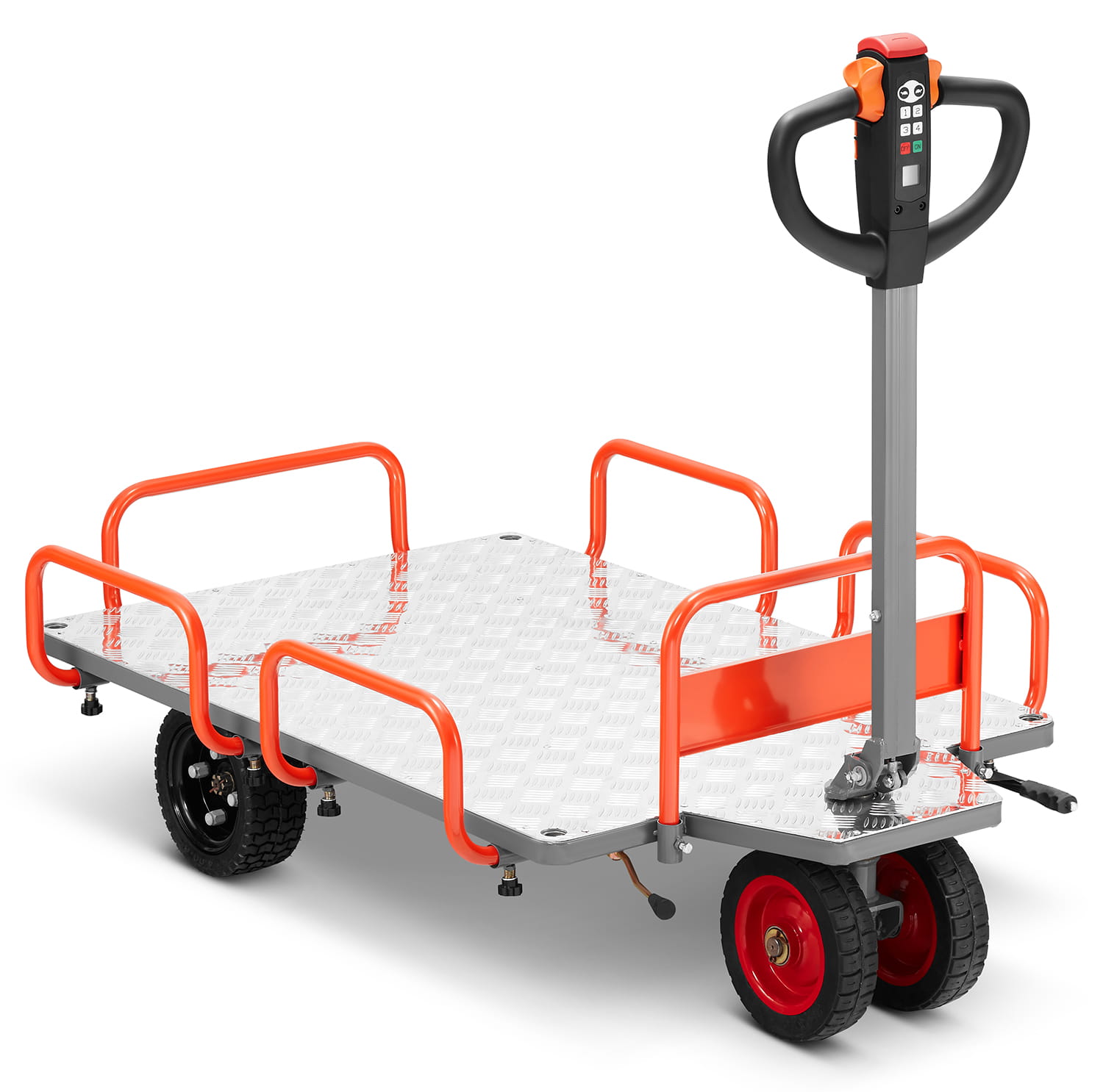 Elektrische plateauwagen - 140x85 cm - tot 400 kg - 400W