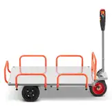 Elektrische plateauwagen - 140x85 cm - tot 400 kg - 400W