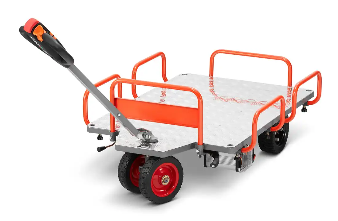 Elektrische plateauwagen - 140x85 cm - tot 400 kg - 400W