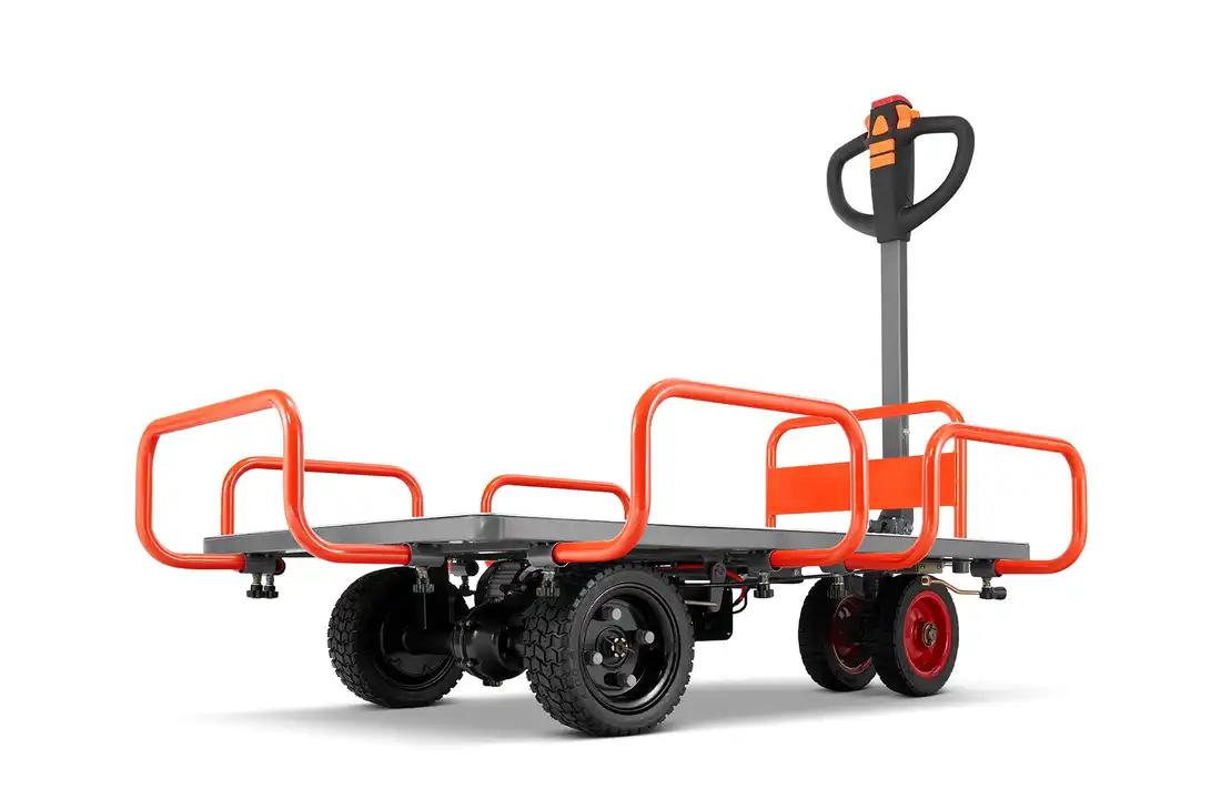 Elektrische plateauwagen - 140x85 cm - tot 400 kg - 400W