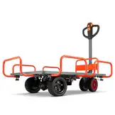 Elektrische plateauwagen - 140x85 cm - tot 400 kg - 400W