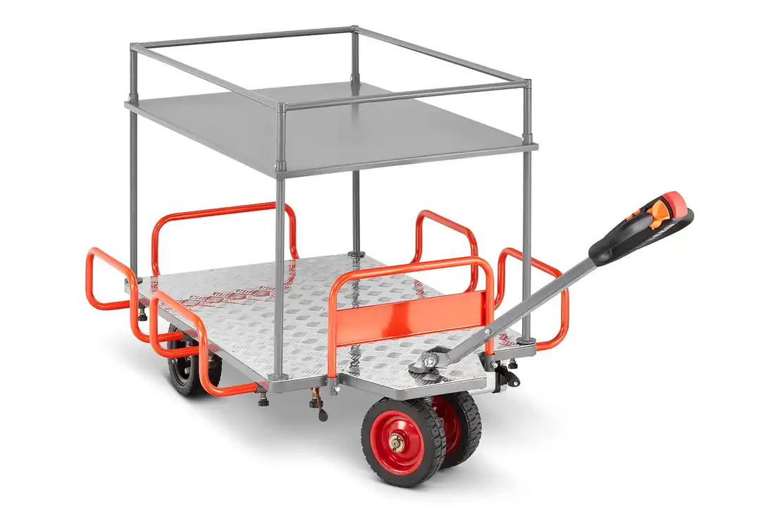 Elektrische plateauwagen - 140x85 cm - tot 400 kg - 400W