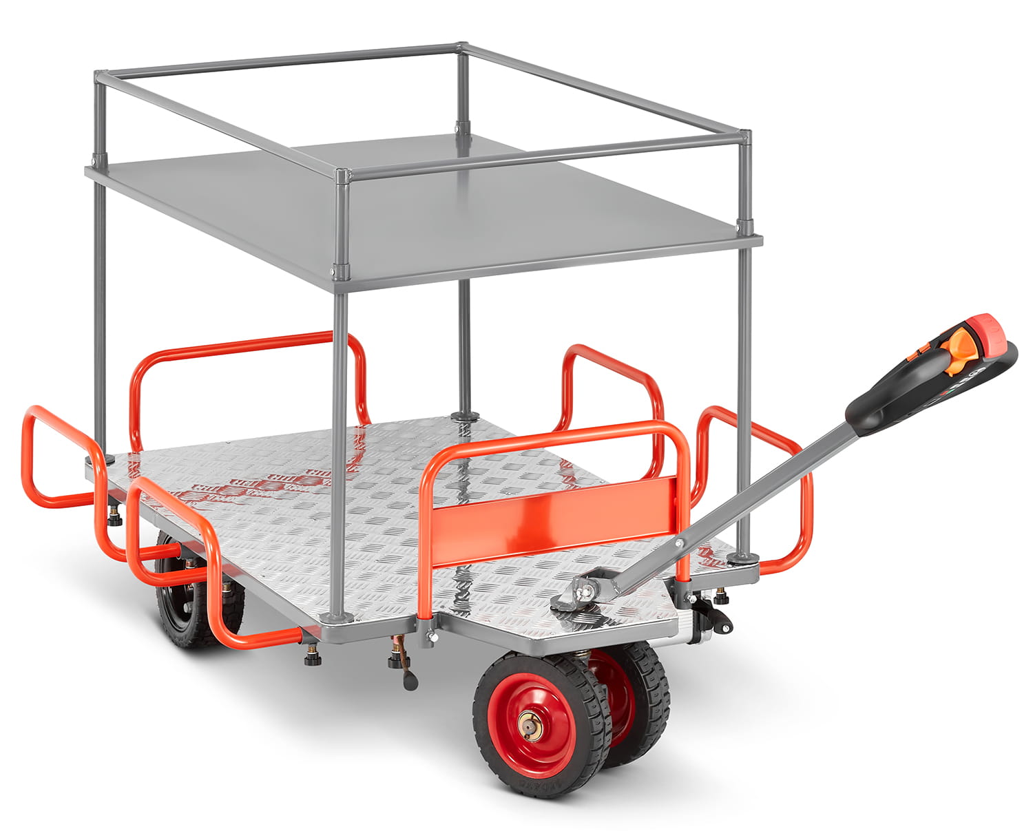 Elektrische plateauwagen - 140x85 cm - tot 400 kg - 400W