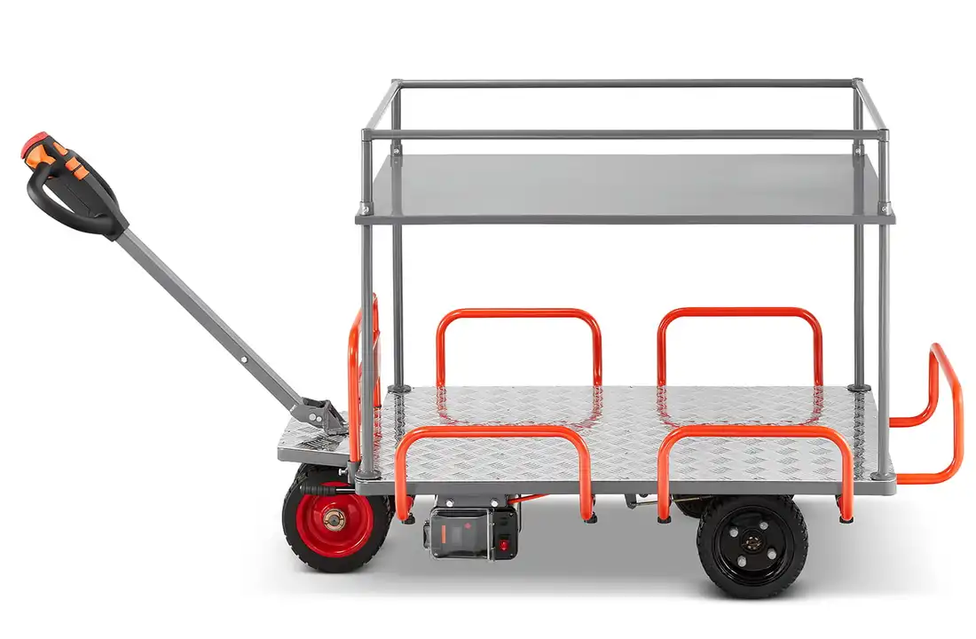 Elektrische plateauwagen - 140x85 cm - tot 400 kg - 400W