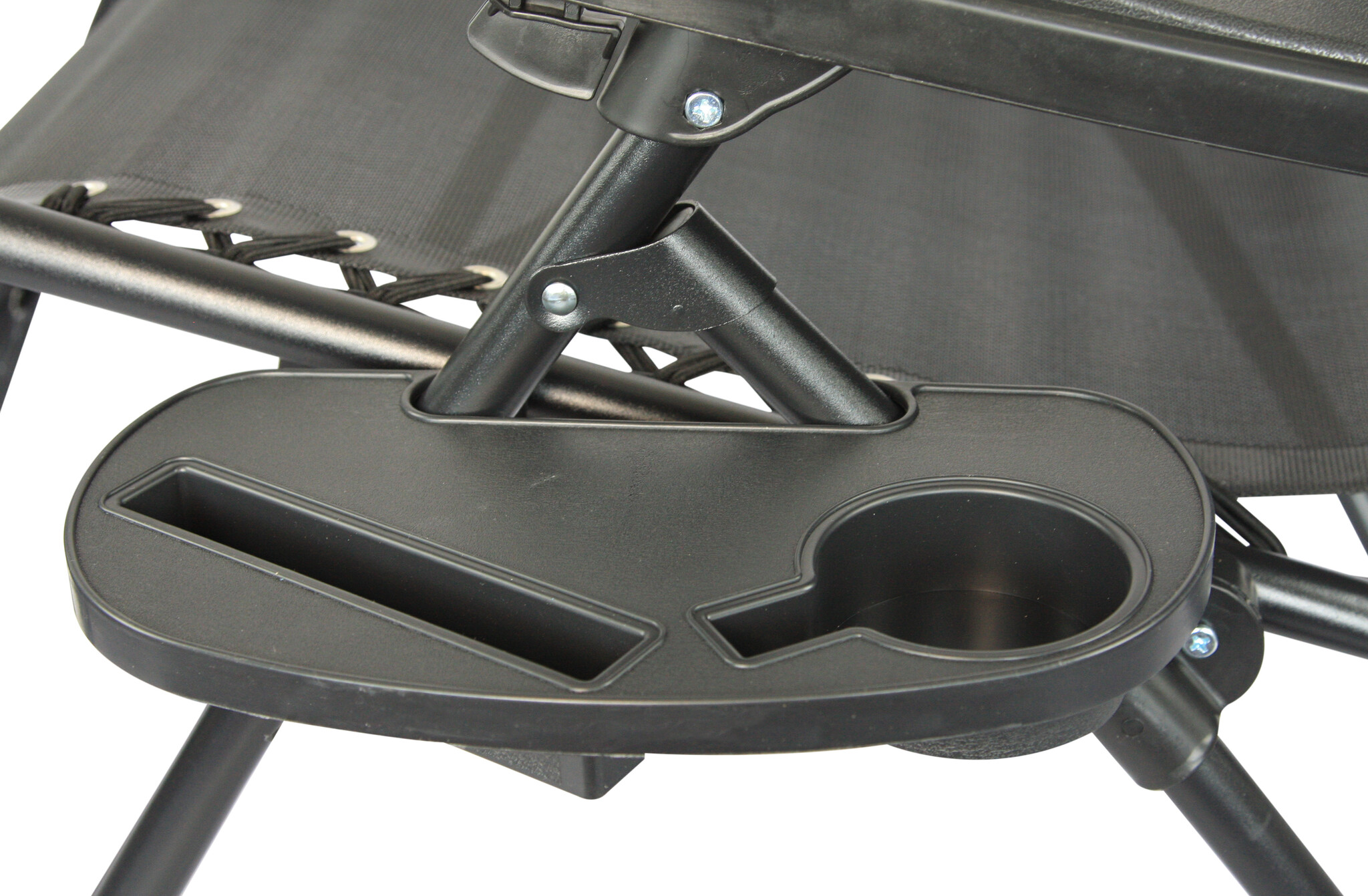 Ligstoel tuin - ligbed - 157,5 x 63,5 x 81 cm - zwart