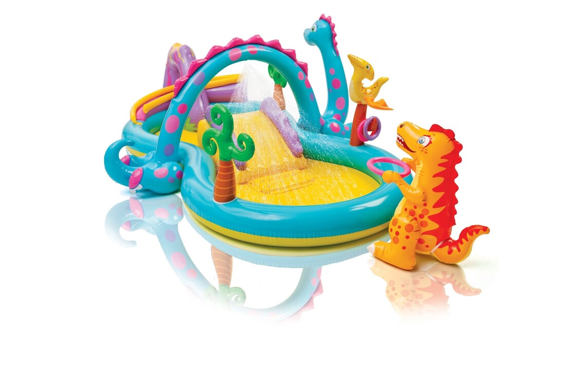 INTEX - zwembad met glijbaan - speelzwembad - dinosaurus