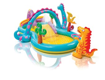 INTEX - zwembad met glijbaan - speelzwembad - dinosaurus